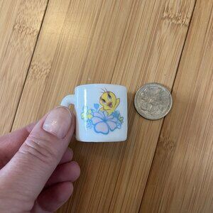 LOONEY TUNES MINI CERAMIC GLOSS‎ MUG ‘Tweety Bird’ Warner Bros - Vintage